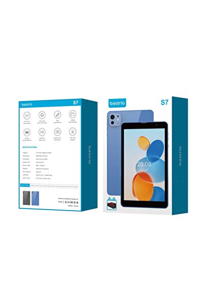 Bestrio S7 7-Inch 5G Android Tablet | Octa-Core | 8GB RAM + 256GB ROM | Dual Camera | 3500mAh
