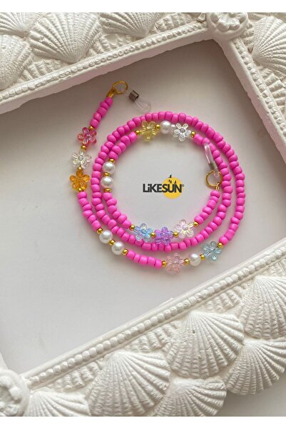 LiKESUN HOME Beaded Children's Glasses Strap Glasses Cord