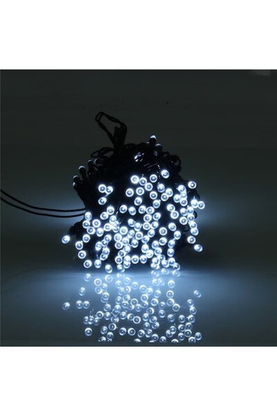 Welora Solar Light Installation, with 600 LEDs, IP65, with Cold White Light, 60m