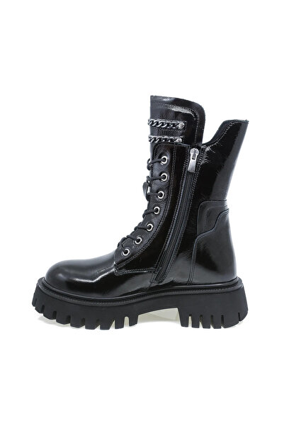 Caspiansea Women's boots, Bellini, Bel-8256, Casual, Patent Leather, Black