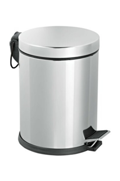 Go İthalat Pedalli 8Lt Chrome Metal Trash Bin (5250)