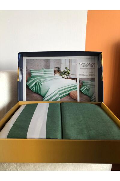 Bikaya Home New Box Double Duvet Cover Set |   Sheet Without Elastic Band |   Daily Use |   Dowry Chest |   Luxury Boxed