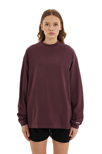 MORREZ Bordo Uzun Kollu Sweatshirt