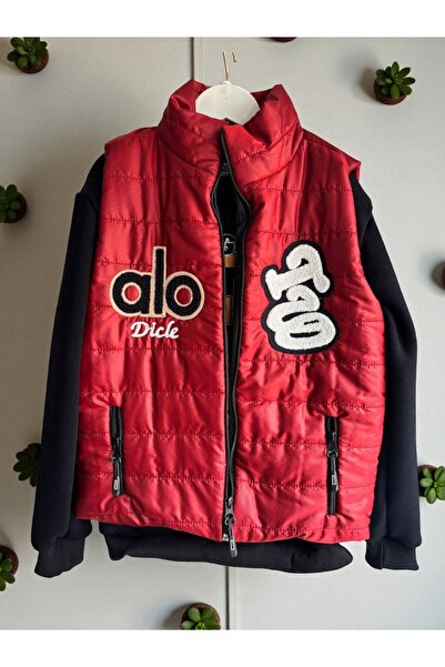 Hirazenmoda Boy's Winter 3-Piece Set – Vest Set Sports Sweat Set