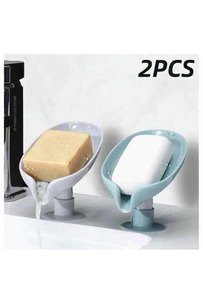 Generic Leaf Shape Soap Holder 2Pcs