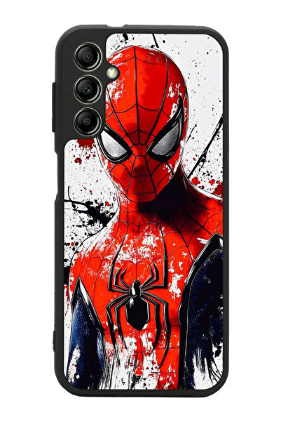 Aksel Kılıf متوافق مع هاتف سامسونج جالاكسي A34 مطبوع ، أسود غير لامع، سيليكون...