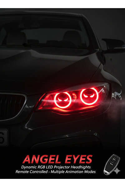 OEM Şeytan Gözü Çiftli Kumandalı Set / Angel Far