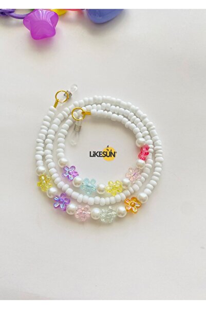 LiKESUN HOME Beaded Children's Glasses Strap Glasses Cord