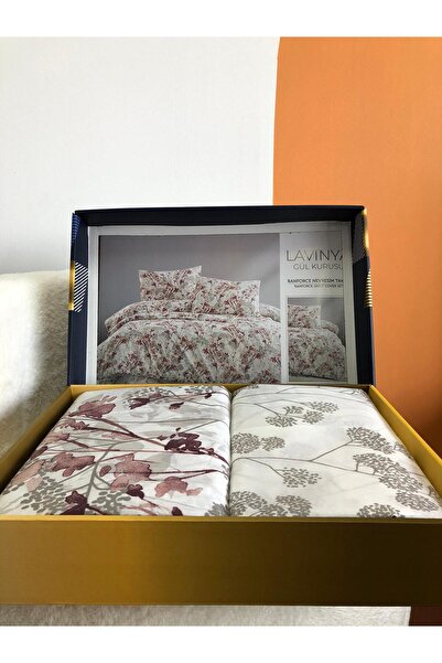 Bikaya Home New Box Double Duvet Cover Set |   Sheet Without Elastic Band |   Daily Use |   Dowry Chest |   Luxury Boxed