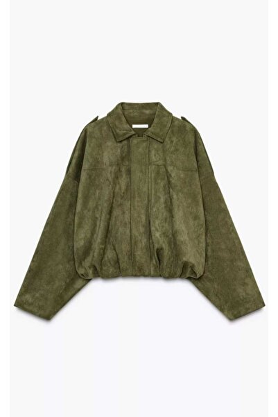 kıyı export Süet Görünümlü Bomber ceket siyah