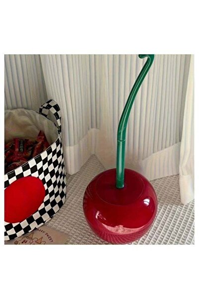 Generic 1pc Novelty Cherry-Shaped Toilet Brush with Holder, Creative Plastic ...