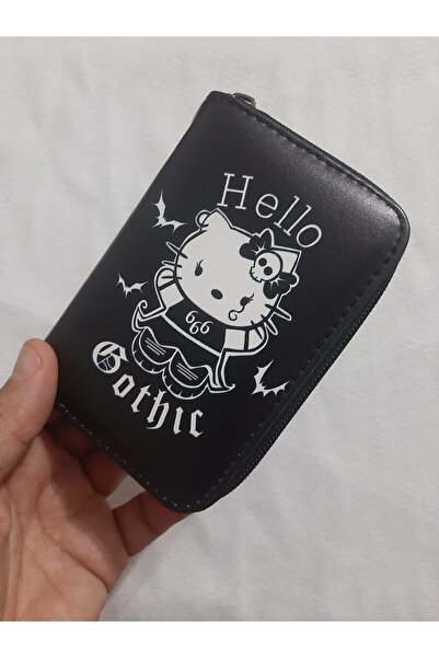 OWLBAG COMPANY Owl Bag Hello Kity Gothic Patterned Design Faux Leather Wallet