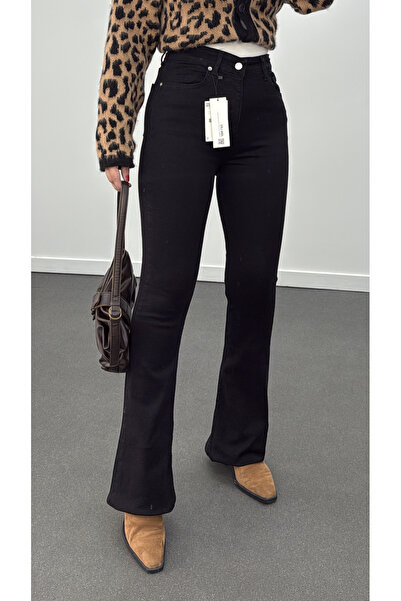 Narferita Santorini Yüksek Bel Toparlayıcı Flare Jeans