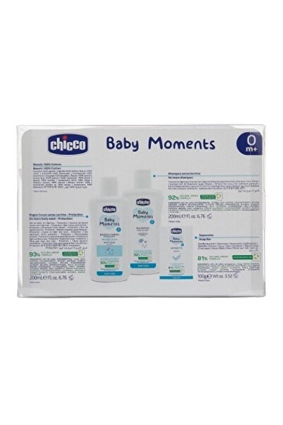 Chicco 3-in-1 Set — Baby Body Wash, Hair Shampoo, Soap in Zipper Bag (Pink)