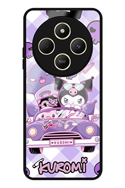 WANNA PROTECT جراب هاتف لامع بنمط كورومي مع حماية للكاميرا لهاتف شاومي ريدمي 14C