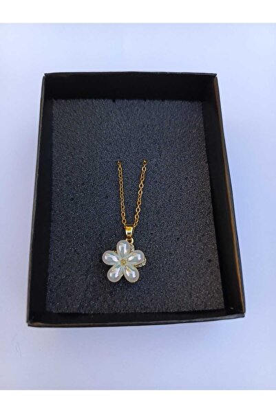 GN ACCESSORY قلادة دوارة من الفولاذ اللؤلؤي مكونة من 5 أحجار ذهبية للاستخدام ...