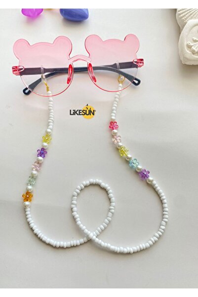 LiKESUN HOME Beaded Children's Glasses Strap Glasses Cord