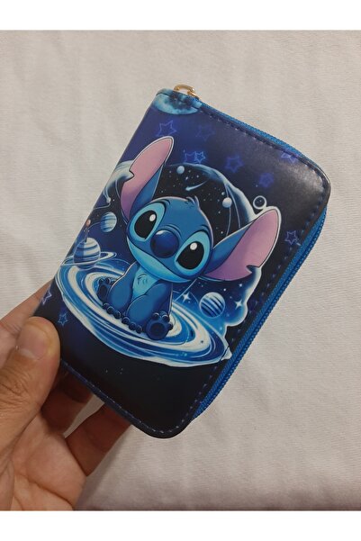 OWLBAG COMPANY Owl Bag Cute Creative Stitch Blue Patterned Design Faux Leather Wallet