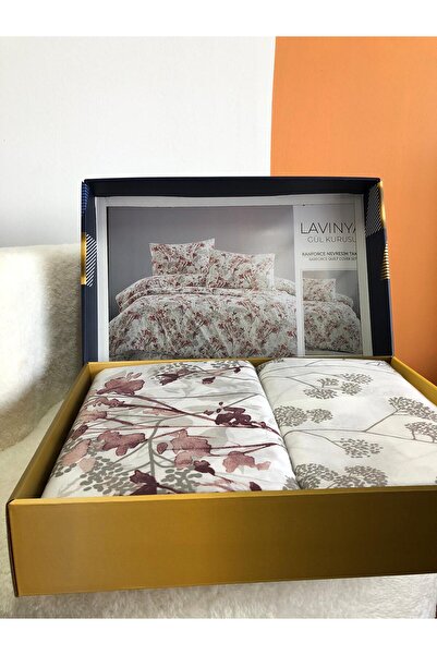 Bikaya Home New Box Double Duvet Cover Set |   Sheet Without Elastic Band |   Daily Use |   Dowry Chest |   Luxury Boxed