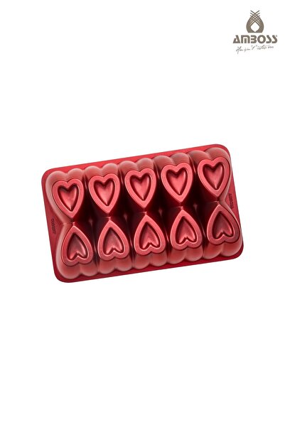 Amboss Ametist 2-Piece Cast Iron Cake Mold (Red)
