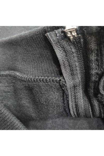 Uğur bebe “İçi Ş Fleece-Lined K Hooded Black Children's Vest – Warm, Soft and Very Comfortable Winter Model”