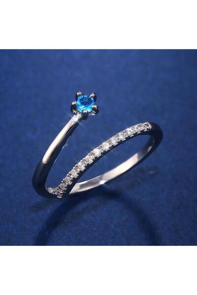 Pursehuit Set de 2 inele, reglabile în culorile aurii și argintii, cu pietre de zirconiu, Abelina C6