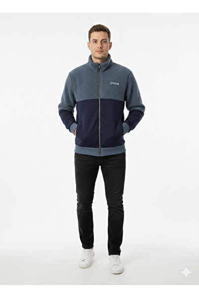 Okté Jachetă pentru bărbați din pluș cu fermoar – Hybrid Sherpa Panel (ediție...