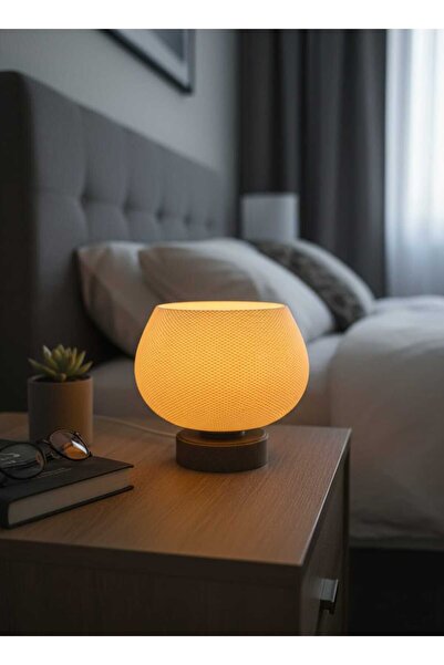 Storizaa مصباح طاولة فاخر حديث مزخرف، مصباح ليلي LED مع ضوء دافئ (هدية مصباح)