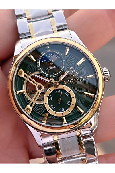 Bigotti Automatic and Self-Winding Steel Does Not Tarnish and Does Not Lose Color 5 Atm Men's Wristwatch Ebg.10683.4