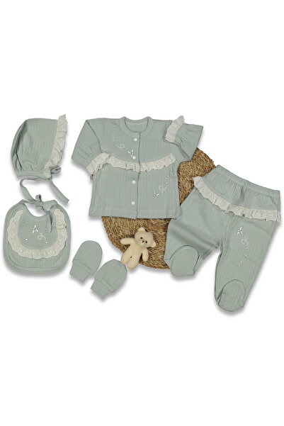 Gaye طقم ملابس أطفال مطرزة من القطن بنسبة 100% - ناعمة ومريحة