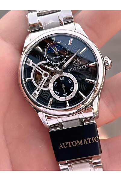 Bigotti Automatic and Self-Winding Steel Does Not Oxidize and Does Not Lose Color 5 Atm Men's Wristwatch Ebg.10683.2