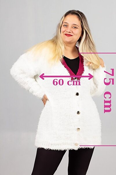 Truva XXL Bearded Knitwear Oversized Cardigan – Soft Texture, Comfortable Oversized Fit, Stylish Winter Style