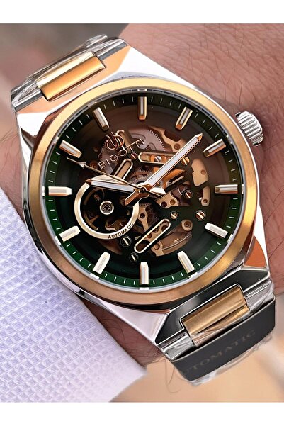Bigotti Automatic and Self-Winding Steel Does Not Tarnish and Does Not Lose Color 5 Atm Men's Wristwatch Ebg.10692.4