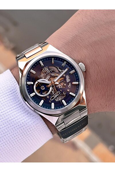 Bigotti Automatic and Self-Winding Steel Does Not Oxidize and Does Not Lose Color 5 Atm Men's Wristwatch Ebg.10692.3