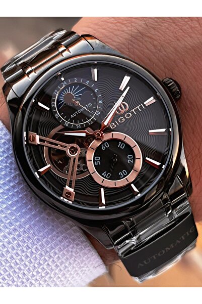Bigotti Automatic and Self-Winding Steel Does Not Oxidize and Does Not Lose Color 5 Atm Men's Wristwatch Ebg.10683.6