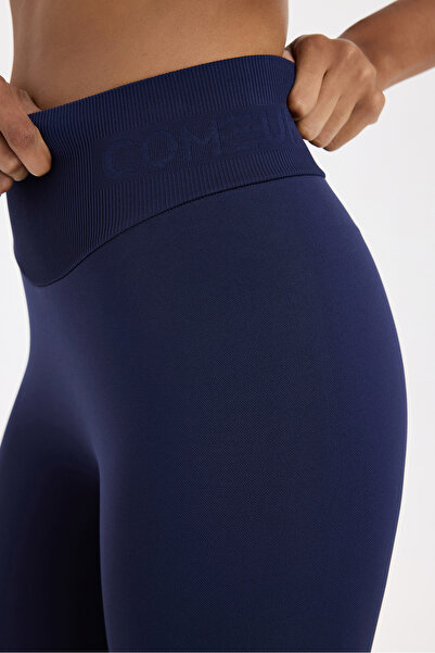 COMEUP Shaping / Sculpting Leggings Oxford Blue with Oval Belt Design