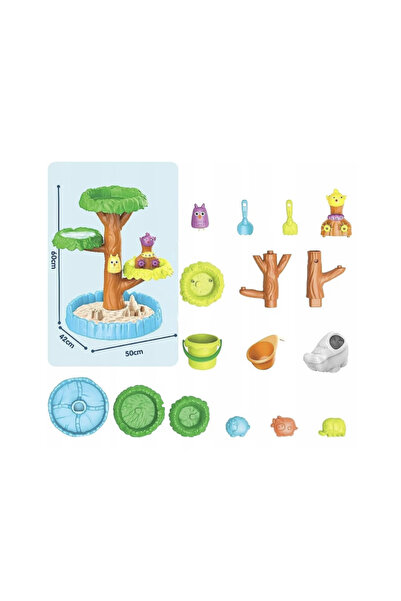 OEM 2-in-1 water and sand table, Big Tree, 4 levels, accessories included, 60×50×42 cm