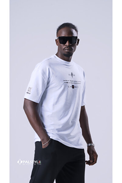 PALSTYLE Palestine Music Play Icon Designed O Oversized T-Shirt