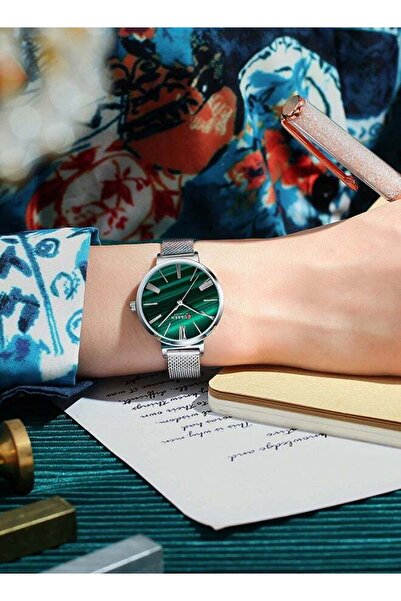 Curren 9076 Original Brand Stainless Steel Band Wrist Watch For Women with free box