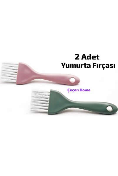 ÇEÇEN HOME 2Pcs Mini Bristle Egg Brush Oil Brush Kitchen Brush Mini Size (15 cm)