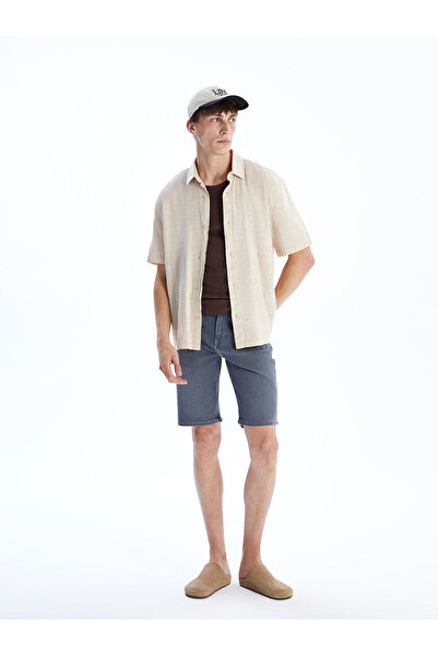 LC Waikiki Nevavm Slim Fit Men's Jean Shorts with a Difference