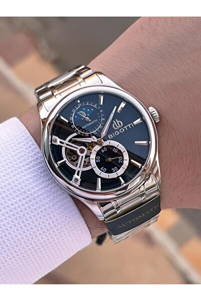 Bigotti Automatic and Self-Winding Steel Does Not Oxidize and Does Not Lose Color 5 Atm Men's Wristwatch Ebg.10683.2