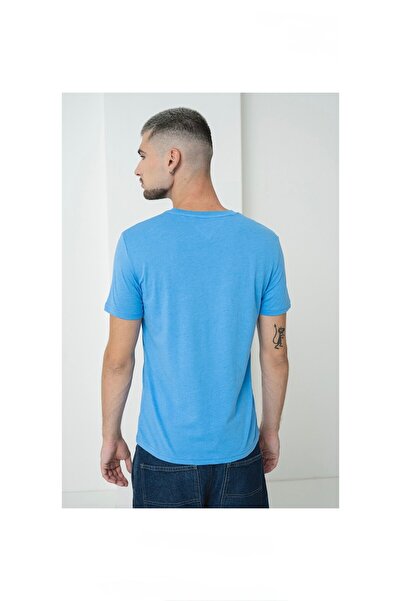 Tommy Jeans - Slim fit T-shirt, Aquamarine Blue