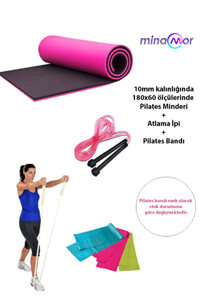 Genel Markalar 10mm 180x60 Pembe Renk Pilates Minderi - Atlama İpi - Pilates ...