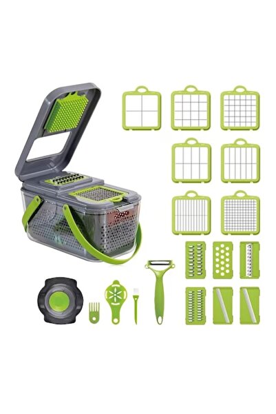 stuffix Multifunctional vegetable & fruit chopper, 22 pcs + Kitchen scale (7 kg)