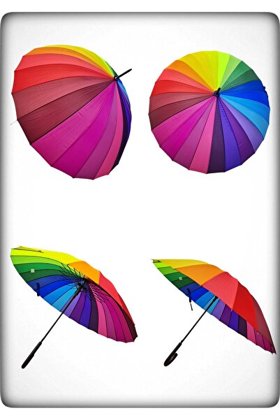 Rubenis 24 Telli Ahşap Baston Saplı Ultra Dayanıklı Rüzgar Korumalı 1.Sınıf O...