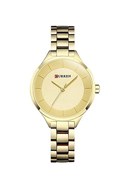 Curren ساعة نسائية مقاومة للماء من الفولاذ المقاوم للصدأ تناظرية WT-CU-9015-G...