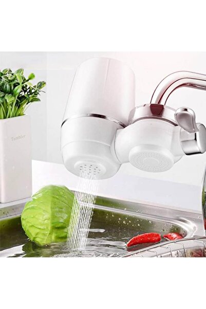 stuffix Faucet water purifier, 7-layer filtration, easy to clean, white, mini