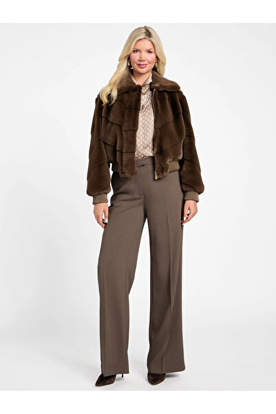 Guess سترة مايا النسائية باللون البني 5BGL117375A-F1AQ