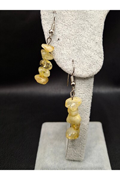 Han Ticarethane Natural Citrine Gemstone Earrings